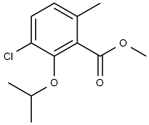 methyl 3-chloro-2-isopropoxy-6-methylbenzoate Structure