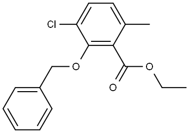 ethyl 2-(benzyloxy)-3-chloro-6-methylbenzoate Structure