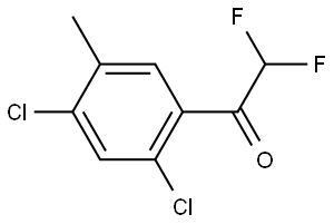 1-(2,4-dichloro-5-methylphenyl)-2,2-difluoroethanone Structure