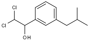 2,2-Dichloro-1-(3-isobutylphenyl)ethanol Structure