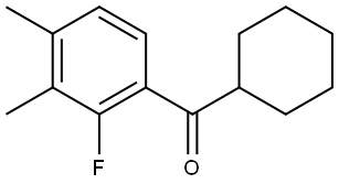 cyclohexyl(2-fluoro-3,4-dimethylphenyl)methanone Structure