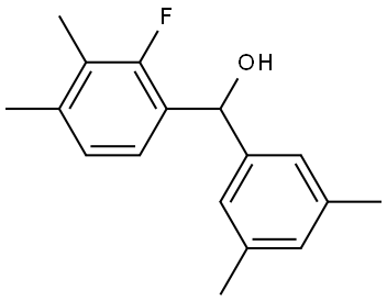 (3,5-dimethylphenyl)(2-fluoro-3,4-dimethylphenyl)methanol Structure