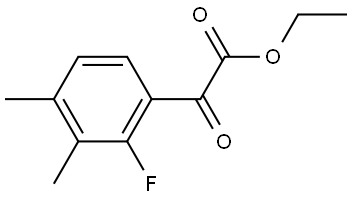 ethyl 2-(2-fluoro-3,4-dimethylphenyl)-2-oxoacetate Structure