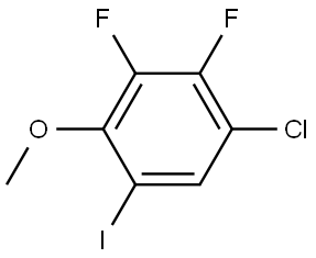 1-chloro-2,3-difluoro-5-iodo-4-methoxybenzene Structure