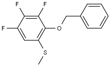 (2-(benzyloxy)-3,4,5-trifluorophenyl)(methyl)sulfane Structure