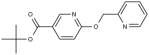 tert-butyl 6-(pyridin-2-ylmethoxy)nicotinate Structure