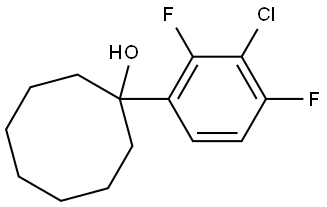 1-(3-chloro-2,4-difluorophenyl)cyclooctanol Structure