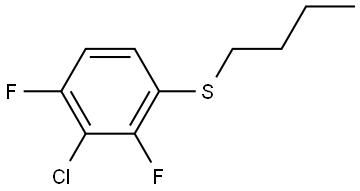 butyl(3-chloro-2,4-difluorophenyl)sulfane Structure