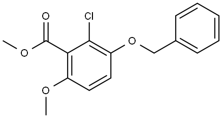 methyl 3-(benzyloxy)-2-chloro-6-methoxybenzoate Structure