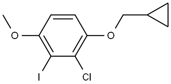 2-chloro-1-(cyclopropylmethoxy)-3-iodo-4-methoxybenzene Structure