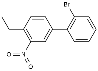 2-bromo-4'-ethyl-3'-nitro-1,1'-biphenyl Structure