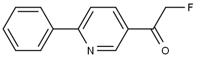 2-fluoro-1-(6-phenylpyridin-3-yl)ethanone Structure