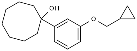 1-(3-(cyclopropylmethoxy)phenyl)cyclooctanol Structure