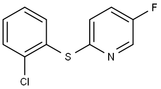 2-((2-chlorophenyl)thio)-5-fluoropyridine Structure