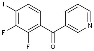 (2,3-difluoro-4-iodophenyl)(pyridin-3-yl)methanone 구조식 이미지