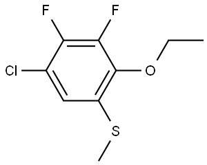 (5-chloro-2-ethoxy-3,4-difluorophenyl)(methyl)sulfane Structure