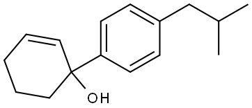 4'-isobutyl-1,2,3,4-tetrahydro-[1,1'-biphenyl]-1-ol Structure