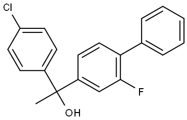 1-(4-chlorophenyl)-1-(2-fluoro-[1,1'-biphenyl]-4-yl)ethanol Structure