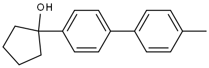 1-(4'-methyl-[1,1'-biphenyl]-4-yl)cyclopentanol 구조식 이미지