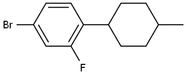 4-bromo-2-fluoro-1-(4-methylcyclohexyl)benzene Structure