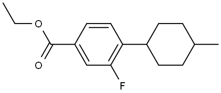 ethyl 3-fluoro-4-(4-methylcyclohexyl)benzoate Structure