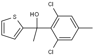 1-(2,6-dichloro-4-methylphenyl)-1-(thiophen-2-yl)ethanol Structure