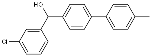 (3-chlorophenyl)(4'-methyl-[1,1'-biphenyl]-4-yl)methanol Structure