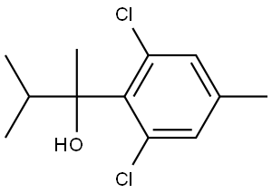 2-(2,6-dichloro-4-methylphenyl)-3-methylbutan-2-ol Structure