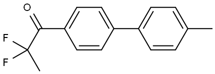 2,2-difluoro-1-(4'-methyl-[1,1'-biphenyl]-4-yl)propan-1-one Structure