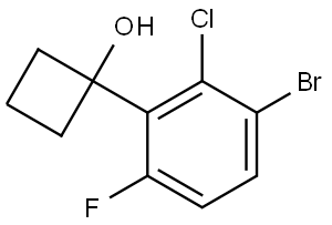 1-(3-bromo-2-chloro-6-fluorophenyl)cyclobutanol Structure