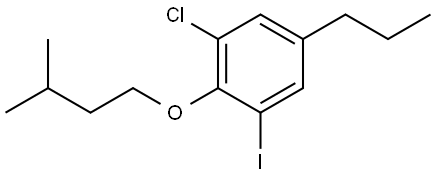 1-chloro-3-iodo-2-(isopentyloxy)-5-propylbenzene Structure