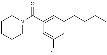 (3-butyl-5-chlorophenyl)(piperidin-1-yl)methanone Structure