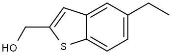 (5-ethylbenzo[b]thiophen-2-yl)methanol 구조식 이미지