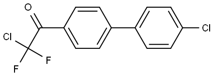 2-chloro-1-(4'-chloro-[1,1'-biphenyl]-4-yl)-2,2-difluoroethanone Structure