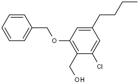 (2-(benzyloxy)-4-butyl-6-chlorophenyl)methanol Structure