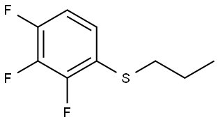 propyl(2,3,4-trifluorophenyl)sulfane Structure