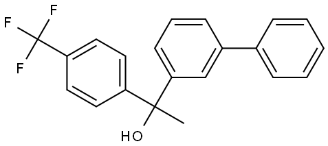 1-([1,1'-biphenyl]-3-yl)-1-(4-(trifluoromethyl)phenyl)ethanol Structure