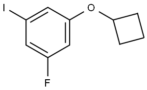 1-cyclobutoxy-3-fluoro-5-iodobenzene Structure