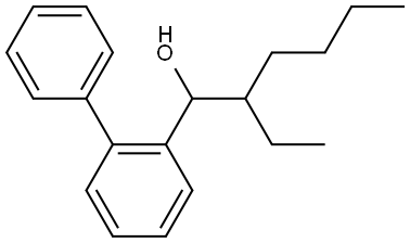 1-([1,1'-biphenyl]-2-yl)-2-ethylhexan-1-ol Structure