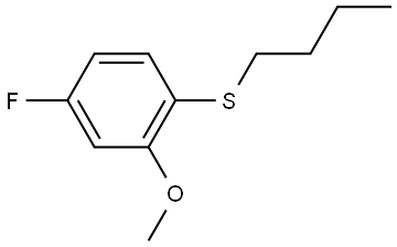 butyl(4-fluoro-2-methoxyphenyl)sulfane Structure