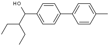 2-ethyl-1-(4'-methyl-[1,1'-biphenyl]-4-yl)butan-1-ol Structure