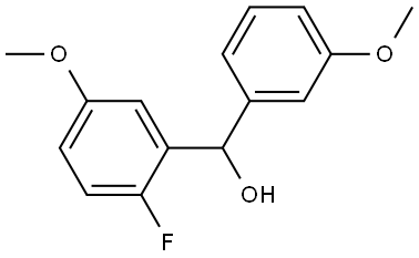 (2-fluoro-5-methoxyphenyl)(3-methoxyphenyl)methanol Structure