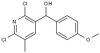 (2,6-dichloro-5-methylpyridin-3-yl)(4-methoxyphenyl)methanol Structure