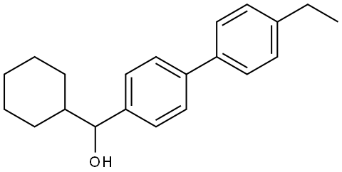 cyclohexyl(4'-ethyl-[1,1'-biphenyl]-4-yl)methanol 구조식 이미지