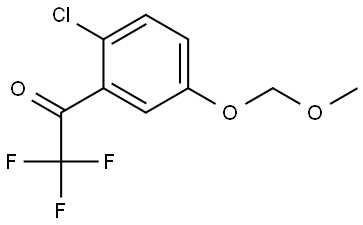 1-(2-Chloro-5-(methoxymethoxy)phenyl)-2,2,2-trifluoroethanone Structure