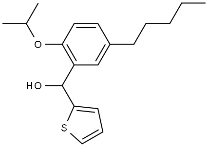 (2-isopropoxy-5-pentylphenyl)(thiophen-2-yl)methanol Structure