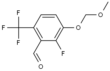 2-Fluoro-3-(methoxymethoxy)-6-(trifluoromethyl)benzaldehyde Structure