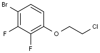 1-bromo-4-(2-chloroethoxy)-2,3-difluorobenzene Structure