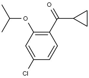 (4-chloro-2-isopropoxyphenyl)(cyclopropyl)methanone Structure