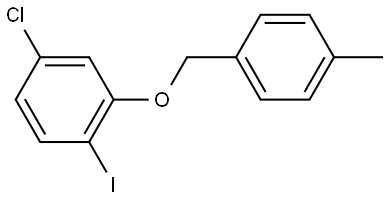 4-chloro-1-iodo-2-((4-methylbenzyl)oxy)benzene Structure